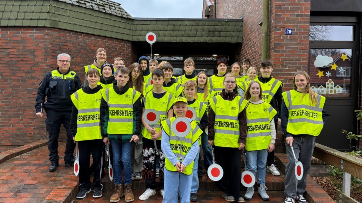 POL-WHV: Neue ausgebildete Schülerlotsinnen und -lotsen in Bockhorn - Foto: presseportal.de