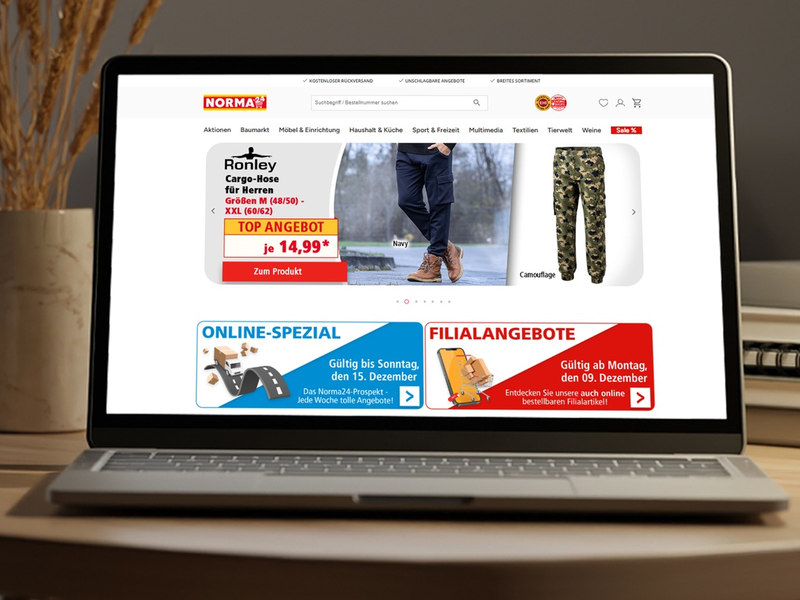 NORMA24 bekommt einen moderneren Look: Neue IT-Plattform bringt mehr Transparenz und Übersichtlichkeit / Discounter stellt Onlineshop auf zukunftsfähiges System Spryker um - Foto: presseportal.de