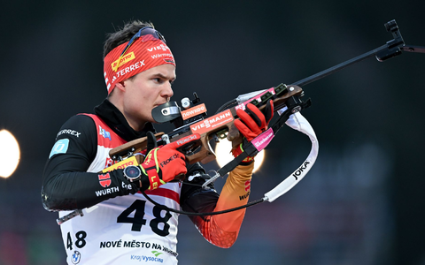 Philipp Horn wird als Vierter im Sprint bester Deutscher. - Foto: Hendrik Schmidt/dpa