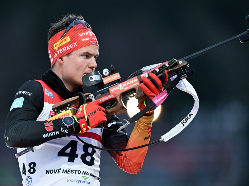 Philipp Horn wird im Sprint von Le Grand-Bornand bester Deutscher. - Foto: Hendrik Schmidt/dpa