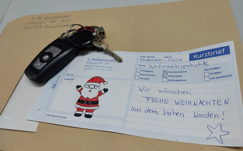 POL-NMS: 241220-1-pdnms Freund und Helfer auch bei kleinen Dingen - Foto: presseportal.de