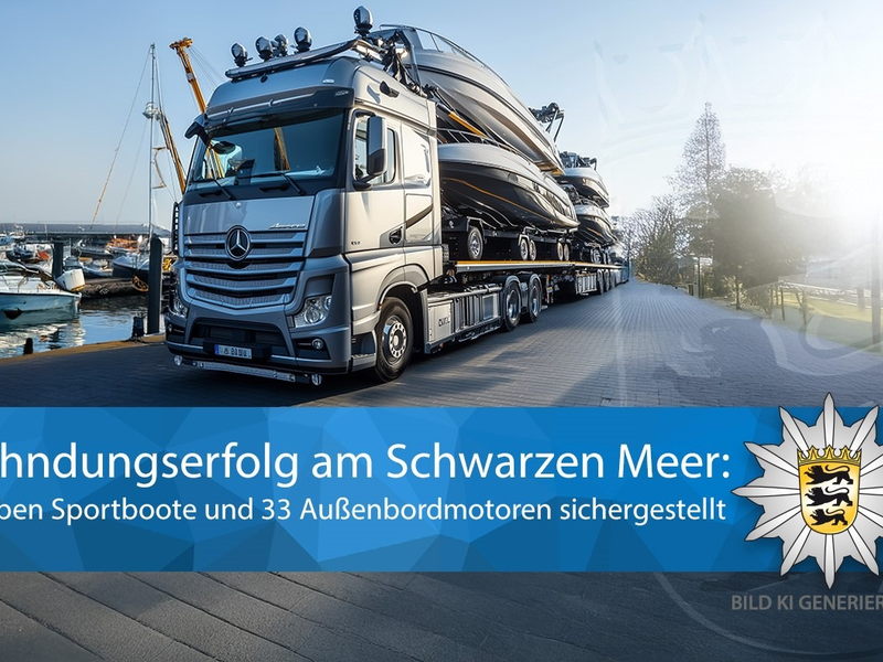 LKA-BW: Bootskriminalität: Konstanzer Fahnder erneut am Schwarzen Meer erfolgreich - Gemeinsame Pressemitteilung des Polizeipräsidiums Einsatz und des Landeskriminalamtes Baden-Württemberg - Foto: presseportal.de