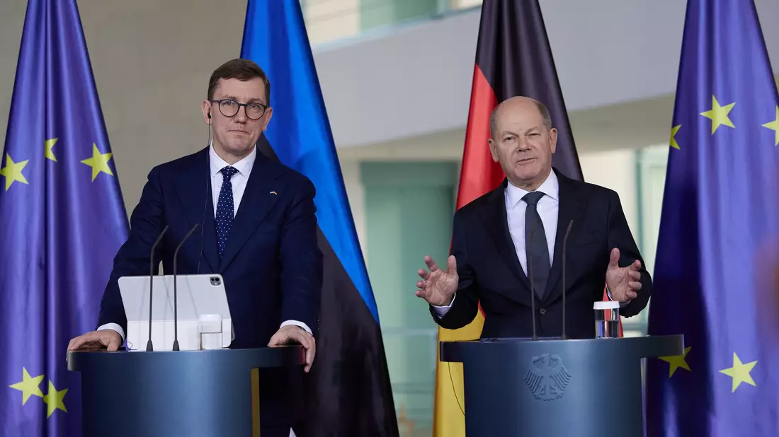Kanzler Scholz verweist in seiner Reaktion auf die Unterstützung Musks für die AfD auf die Meinungsfreiheit. - Bild: Joerg Carstensen/dpa