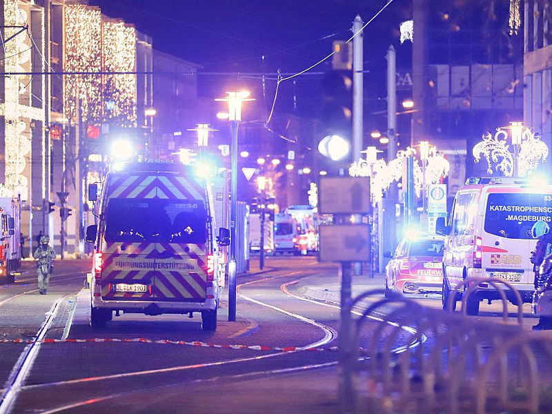 Auto rast auf Magdeburger Weihnachtsmarkt in Menschenmenge am 20.12.2024 - Foto: über dts Nachrichtenagentur