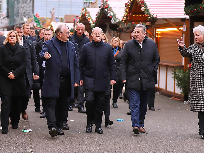 Olaf Scholz nach Anschlag auf Magdeburger Weihnachtsmarkt am 21.12.2024 - Foto: über dts Nachrichtenagentur
