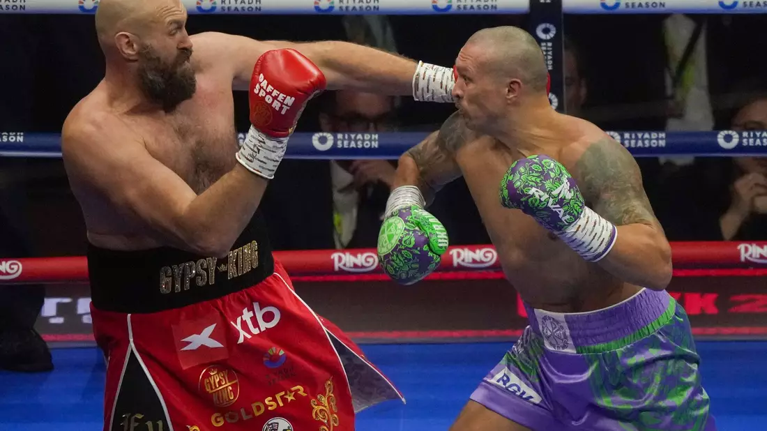 Sorgte mit seinem Outfit wieder für Furore: Tyson Fury - Bild: Frank Augstein/AP/dpa