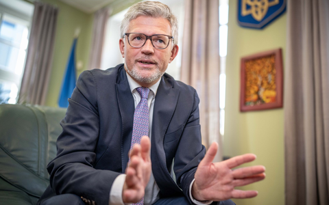 Andrij Melnyk hat die Geheimhaltung von Waffenlieferungen schon als Botschafter in Deutschland kritisiert. (Archivbild) - Foto: Michael Kappeler/dpa