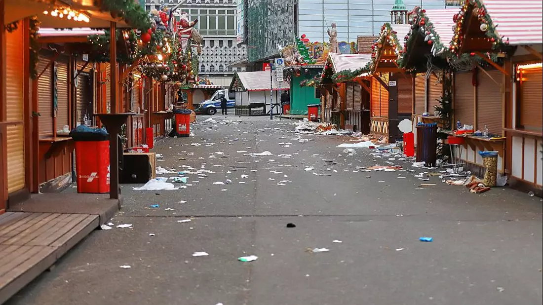 Tatort nach Anschlag auf Magdeburger Weihnachtsmarkt am 21.12.2024 - Bild: über dts Nachrichtenagentur