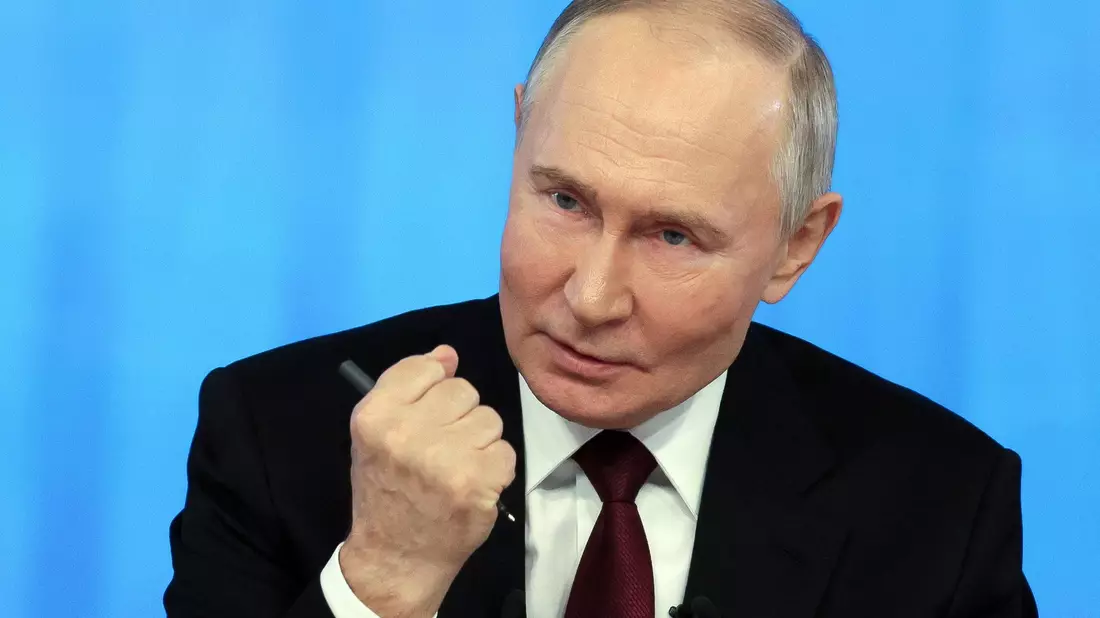 Kremlchef Wladimir Putin kündigt einen Vergeltungsschlag für Drohnenangriffe gegen die Millionenstadt Kasan an. (Archivbild) - Bild: Gavriil Grigorov/Pool Sputnik Kremlin/AP/dpa