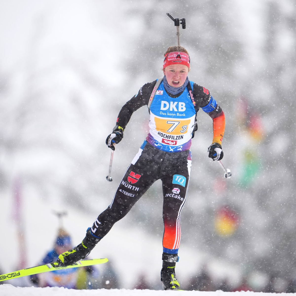 Selina Grotian holt den ersten Weltcupsieg ihrer Karriere. - Foto: Georg Hochmuth/APA/dpa