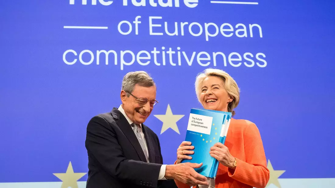 Der Plan des einstigen EZB-Präsidenten Mario Draghi sieht hohe Investitionen vor.  - Bild: Wiktor Dabkowski/ZUMA Press Wire/dpa