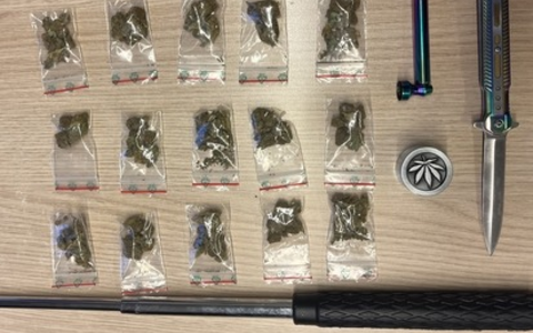 BPOL-FL: Rauschgift, Schlagstock und Messer am Bahnhof sichergestellt - Foto: presseportal.de