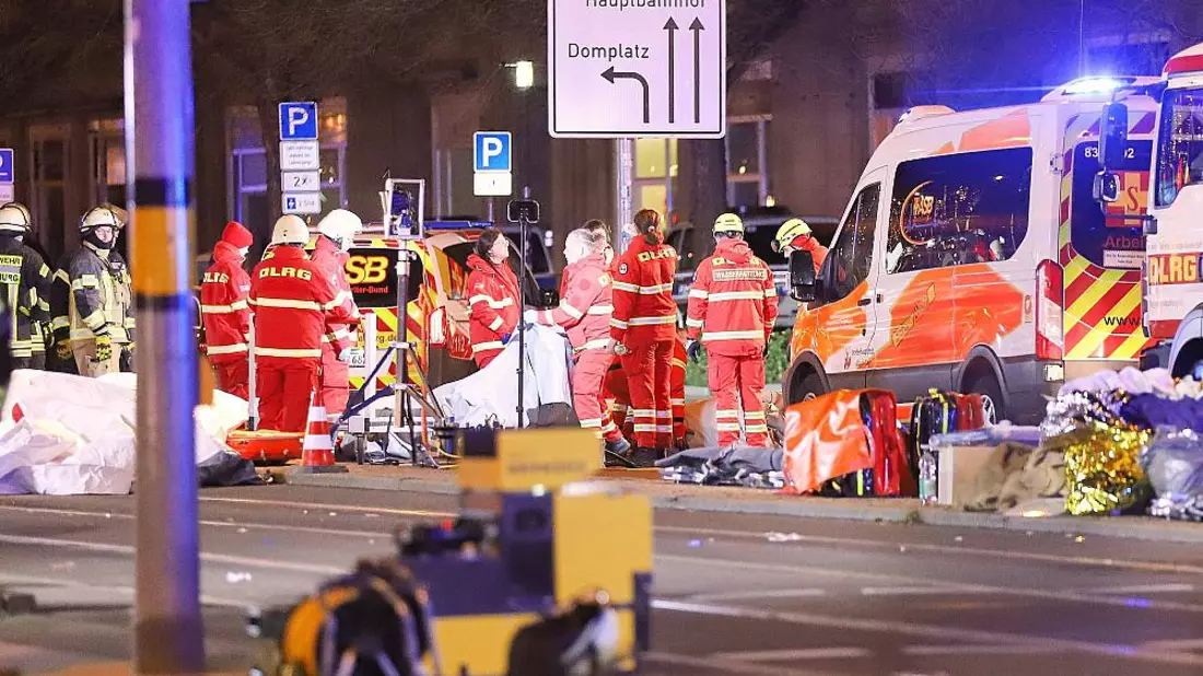 Anschlag auf Magdeburger Weihnachtsmarkt am 21.12.2024 - Bild: über dts Nachrichtenagentur