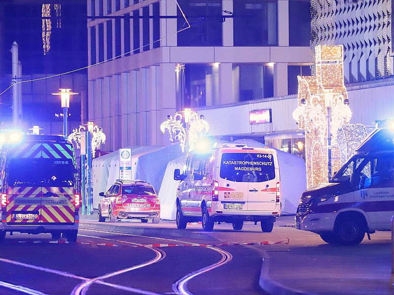 Auto rast auf Magdeburger Weihnachtsmarkt in Menschenmenge am 20.12.2024 - Foto: über dts Nachrichtenagentur