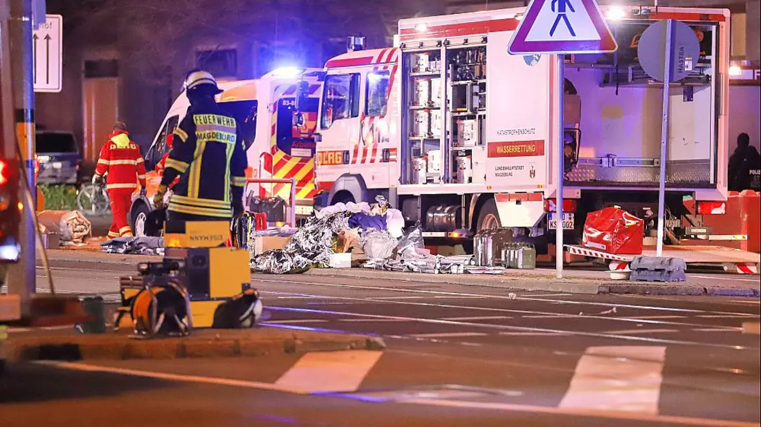 Anschlag auf Magdeburger Weihnachtsmarkt am 21.12.2024 - Bild: über dts Nachrichtenagentur