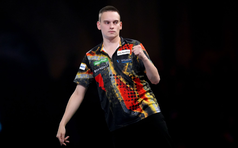 Ricardo Pietreczko überraschte gegen Geheimfavorit Gian van Veen. - Foto: John Walton/Press Association/dpa