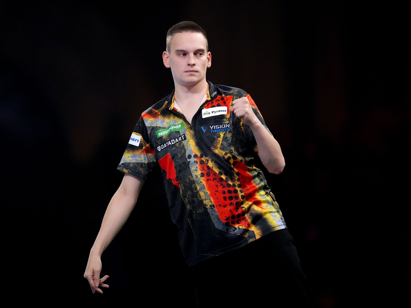 Ricardo Pietreczko überraschte gegen Geheimfavorit Gian van Veen. - Foto: John Walton/Press Association/dpa