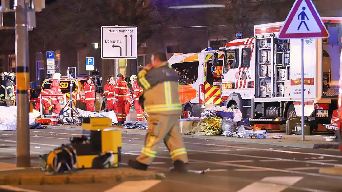 Anschlag auf Magdeburger Weihnachtsmarkt am 21.12.2024 - Bild: über dts Nachrichtenagentur