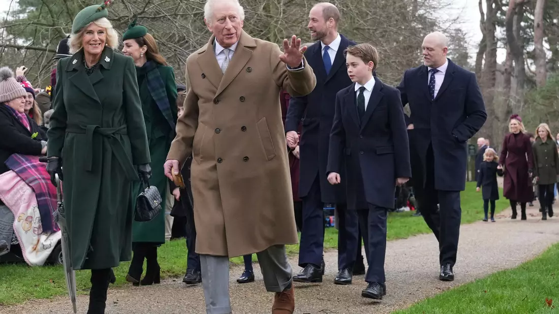 Für besonderes Aufsehen sorgte Prinzessin Kate, die sich seit ihrer Krebserkrankung und der beendeten Chemotherapie nur selten öffentlich gezeigt hatte. - Bild: Jon Super/AP/dpa