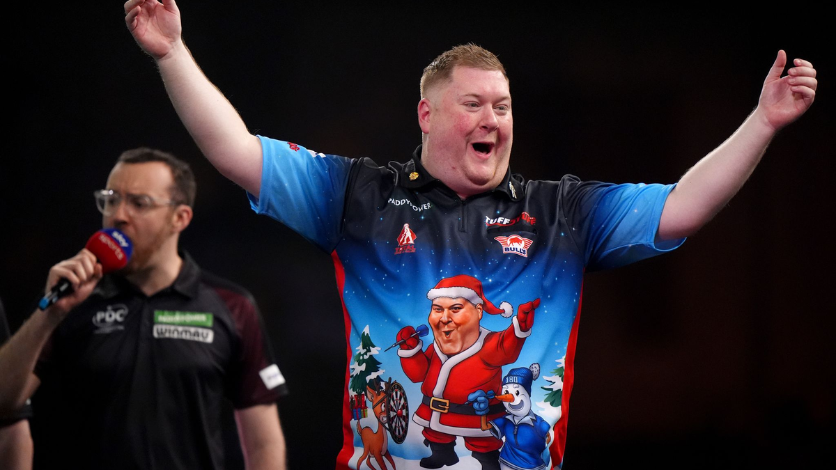 Ist im Ally Pally eine feste Größe: Ricky Evans. - Foto: Bradley Collyer/PA Wire/dpa