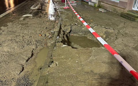 FW-EN: Wasserrohrbruch auf der Mittelstraße - Foto: presseportal.de