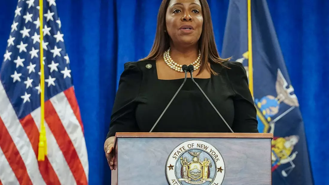 Generalstaatsanwältin Letitia James ließ die verstörenden Videoaufnahmen ins Netz stellen. (Archivbild) - Bild: Bebeto Matthews/AP/dpa