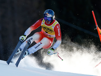  Der Schweizer Franjo von Allmen hat es auf das Podest geschafft. - Foto: Gabriele Facciotti/AP/dpa