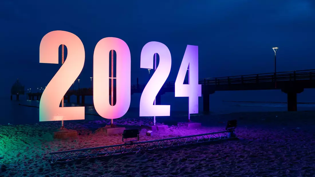 Eine «2024» Anfang des Jahres im Ostseebad Zingst. - Bild: Stephan Schulz/dpa