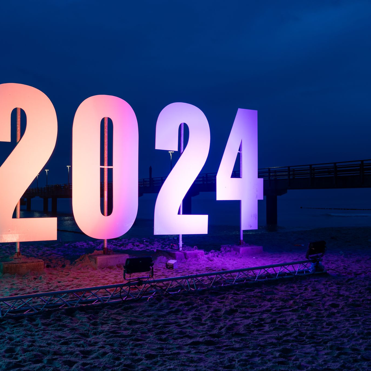 Eine «2024» Anfang des Jahres im Ostseebad Zingst. - Foto: Stephan Schulz/dpa