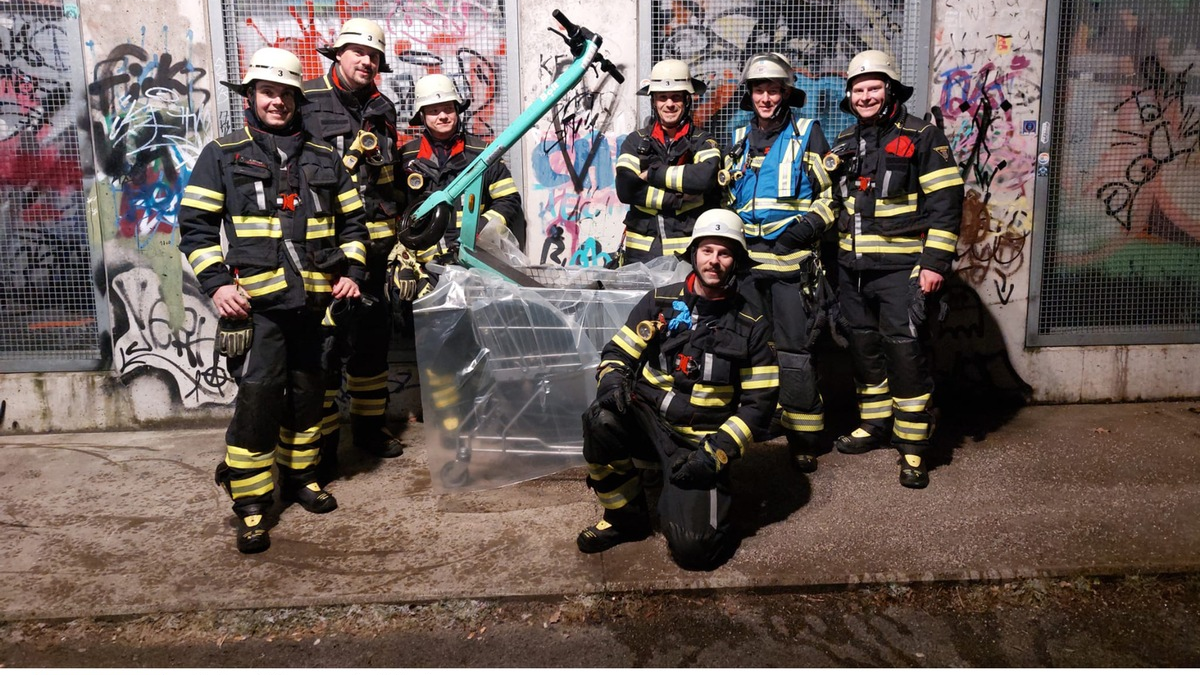 FW-M: Widerspenstiger E-Scooter und schwarzes Baguette - Foto: presseportal.de