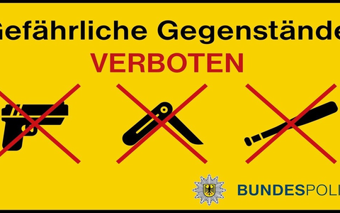Bundespolizeidirektion München: Auch nach Weihnachten mehrere Gewaltdelikte - zumeist unter Alkoholeinfluss / An Sylvester und Neujahr gilt erneut ein Mitführverbot gefährlicher Gegenstände an mehreren Münchner Bahnhöfen - Foto: presseportal.de