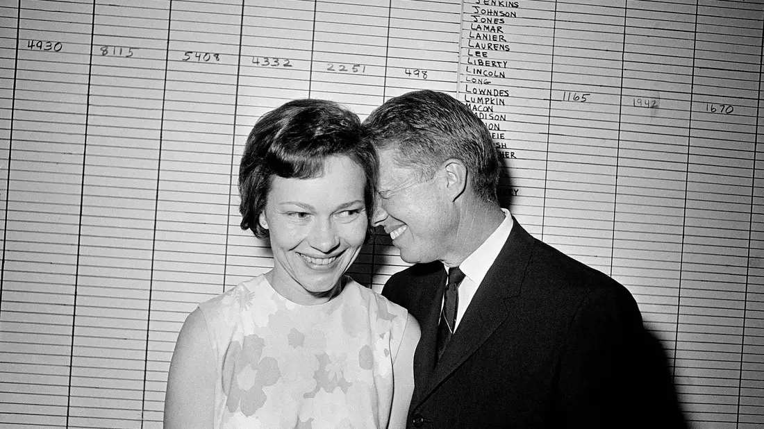 Im Alter von 100 Jahren gestorben: Jimmy Carter. - Bild: Horace Cort/AP/dpa