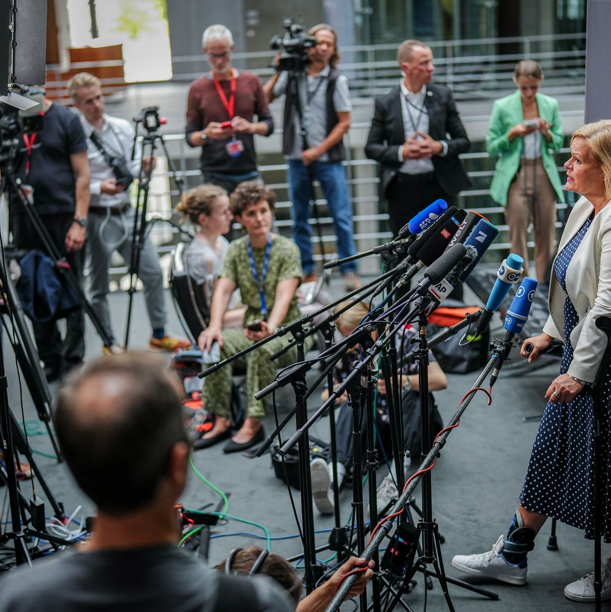 Nancy Faeser will sich den Fragen zu Magdeburg und den Folgen stellen (Foto:Archiv). - Foto: Kay Nietfeld/dpa