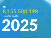 8.155.500.198 Menschen - wie lange noch bis zur neunten Milliarde? - Foto: presseportal.de