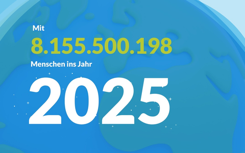 8.155.500.198 Menschen - wie lange noch bis zur neunten Milliarde? - Foto: presseportal.de
