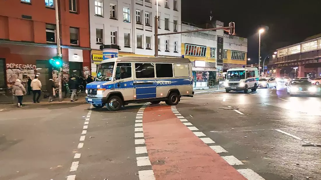 Berliner Polizei im Einsatz am 01.01.2025 - Bild: über dts Nachrichtenagentur