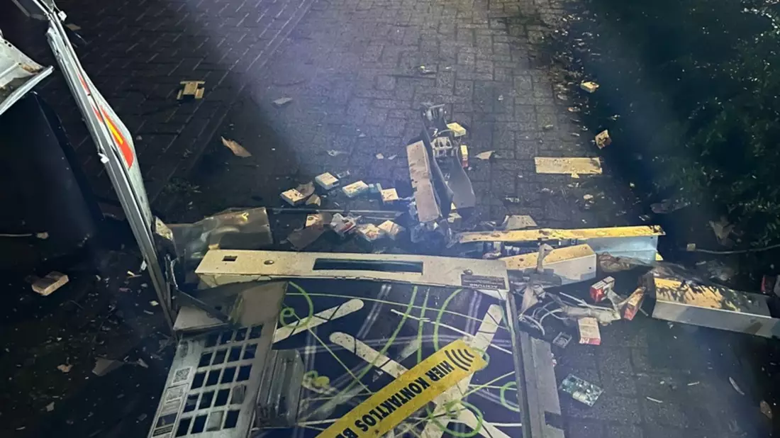 POL-SO: Sprengung eines Zigarettenautomaten - Bild: presseportal.de