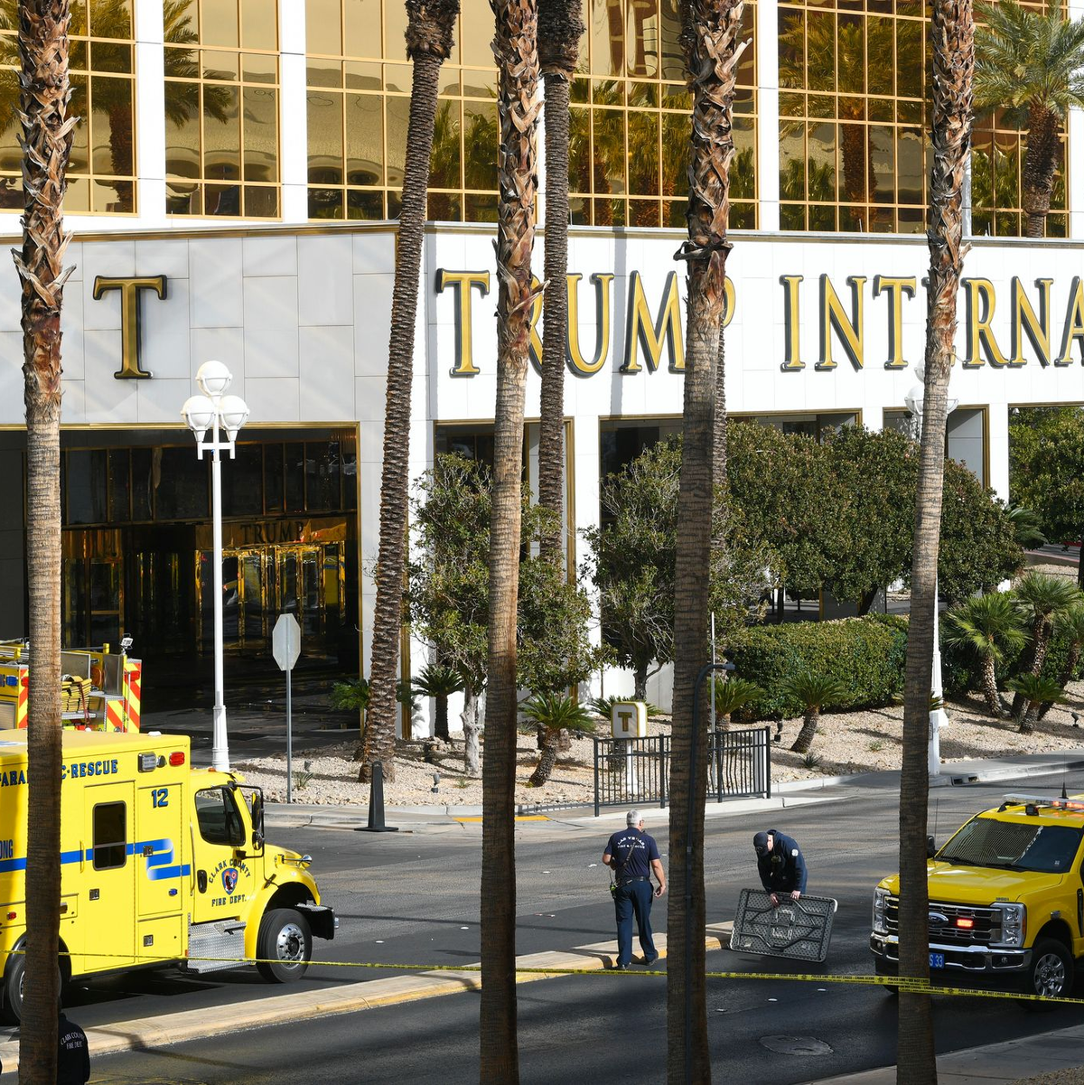 Der Explosionsort wurde weiträumig abgesperrt. - Foto: Sam Morris/Las Vegas Review-Journal/AP/dpa