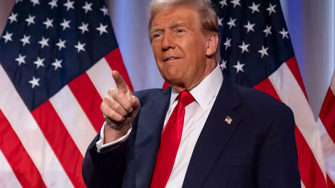 US-Präsident Donald Trump droht mit hohen Zöllen auf Importe aus Europa (Archivbild) - Bild: Alex Brandon/AP/dpa