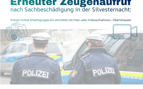 POL-OF: Erneuter Zeugenaufruf nach Sachbeschädigungen in der Silvesternacht: Polizei richtet Arbeitsgruppe ein und bittet um Foto- oder Videoaufnahmen - Foto: presseportal.de