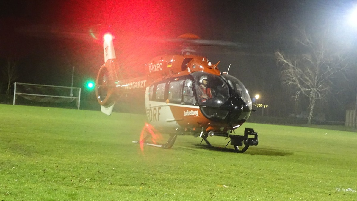 FW Reichenau: Pressemitteilung: Hilfeleistung bei Einsatz eines Rettungshubschraubers, 02.01.2025, Reichenau-Mittelzell - Foto: presseportal.de