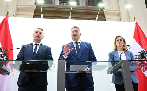 Die drei Parteichefs in Österreich wollten erstmals eine Koalition bilden. (Archivbild) - Foto: Helmut Fohringer/APA/dpa