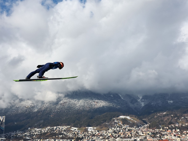 Bester Deutscher in der Tournee-Wertung und für Innsbruck qualifiziert: Pius Paschke. - Foto: Daniel Karmann/dpa