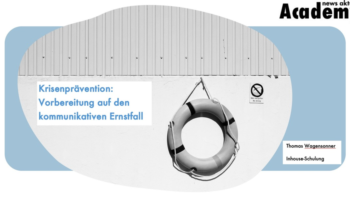 Krisenprävention: Vorbereitung auf den kommunikativen Ernstfall / Eine Inhouse-Schulung der news aktuell Academy - Foto: presseportal.de