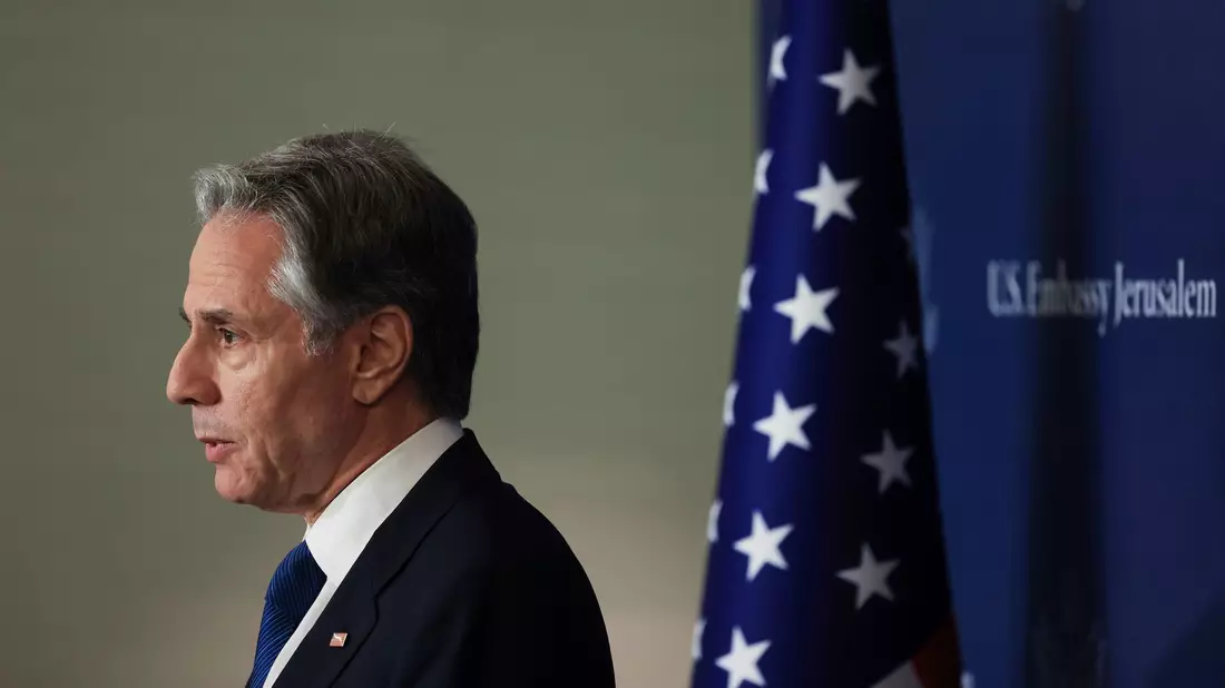 US-Außenminister Blinken verteidigt die Waffenlieferungen seines Landes an Israel. (Archivbild) - Bild: Kevin Mohatt/Pool Reuters/AP/dpa