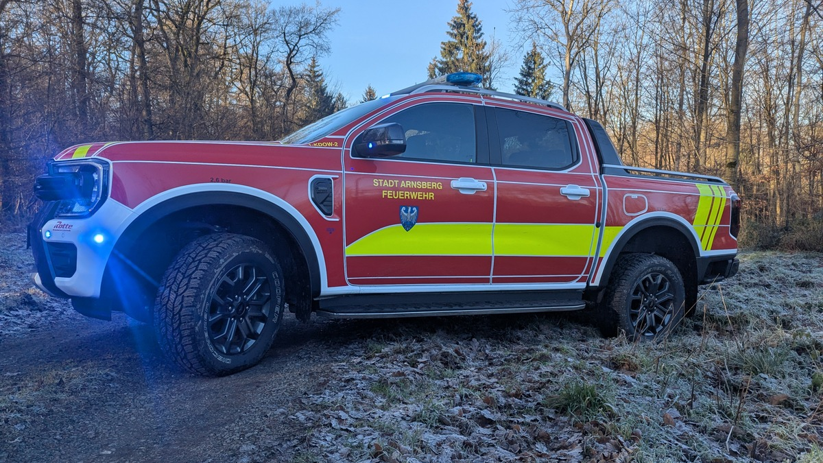 FW-AR: Ford Ranger ergänzt Arnsberger Feuerwehr-Fuhrpark - Foto: presseportal.de