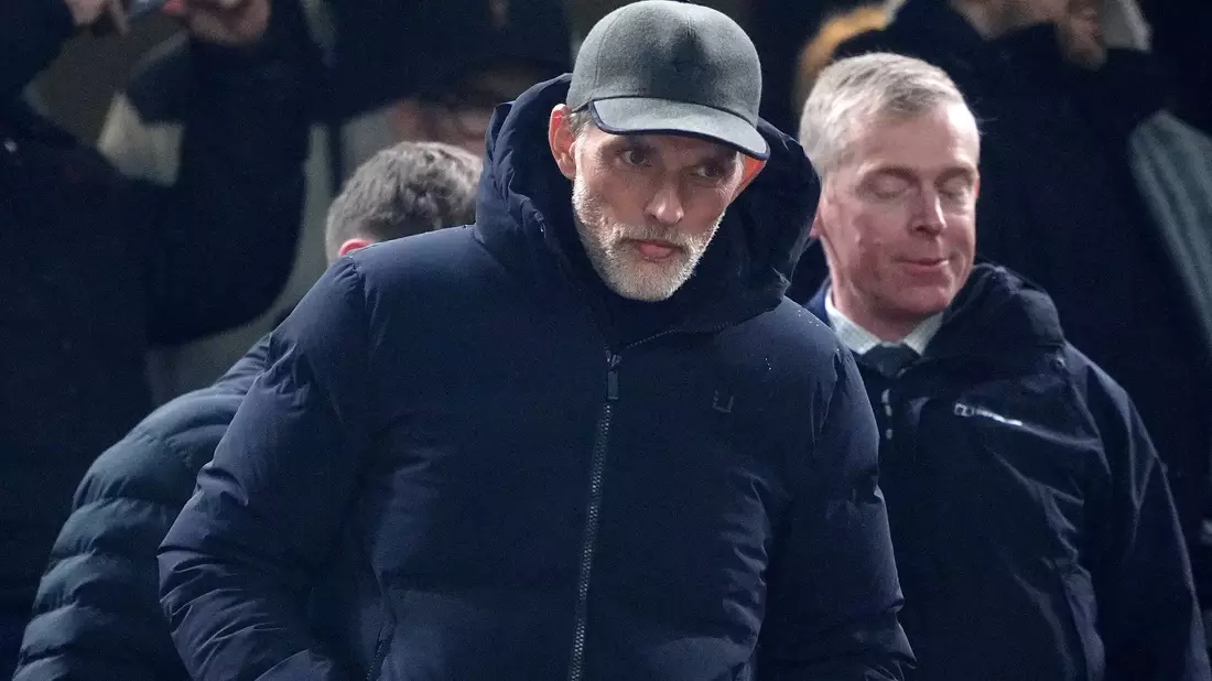 Schaute sich das Spiel in Liverpool auch an: Englands Nationaltrainer Thomas Tuchel. - Bild: Peter Byrne/PA/AP/dpa