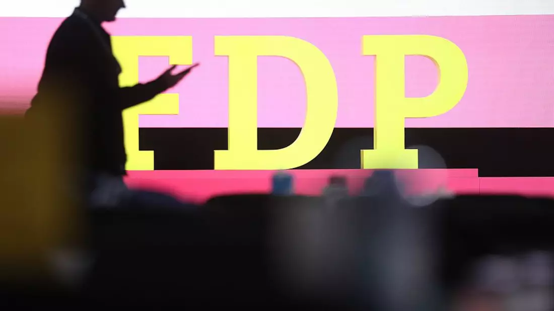 FDP-Logo auf Parteitag (Archiv) - Bild: über dts Nachrichtenagentur