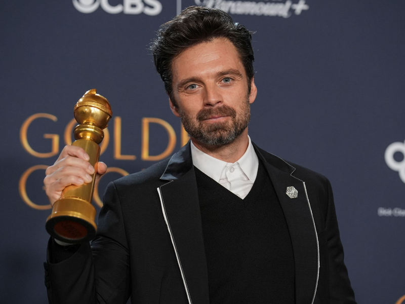 Sebastian Stan setzt sich in der Sparte «Bester Komödien-Darsteller» durch. - Foto: Chris Pizzello/Invision/AP/dpa