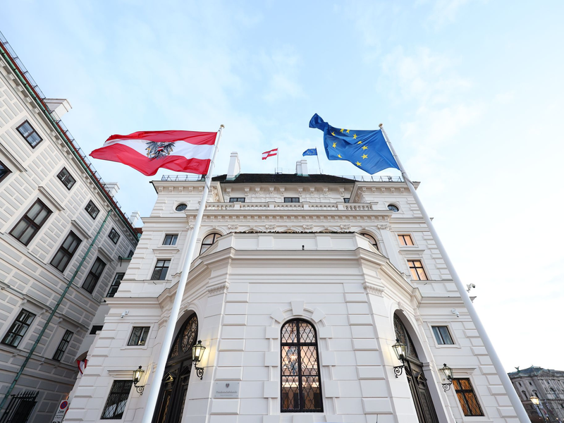 In der Präsidentschaftskanzlei finden richtungsweisende Gespräche statt. (Foto: Archiv) - Foto: Tobias Steinmaurer/APA/dpa